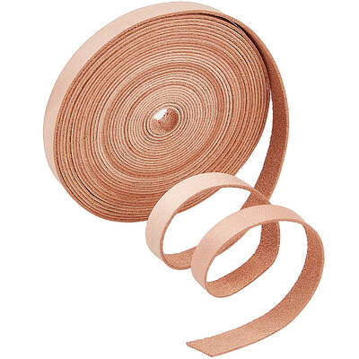 5M Flat Cowhide Leather Cord