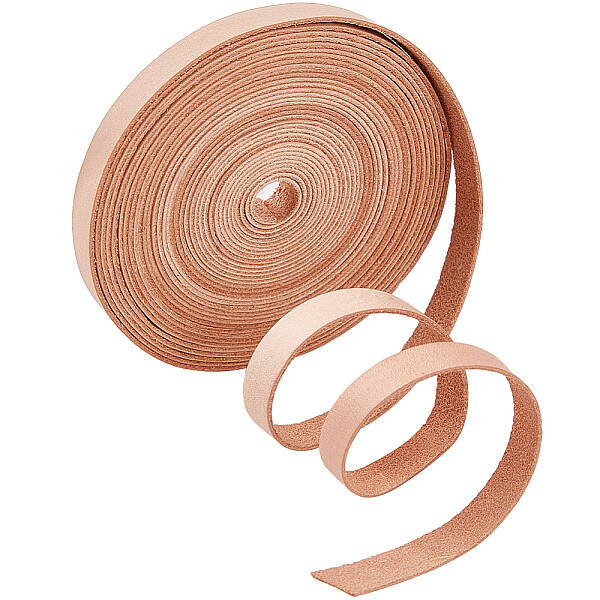 5M Flat Cowhide Leather Cord
