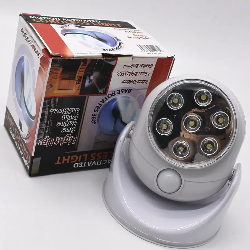 Sensor Light TV 360 Degree Automatic Sensor Light Rotating Mini Sensor Light | Color: White