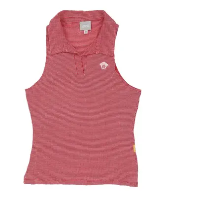 Versace Jeans Couture Polo Top - Medium Red Cotton | Size: medium