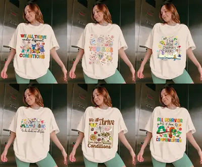 We All Thrive Under Different Conditions T-Shirt, Teacher Appreciation Shirt, Sped Teacher Tee, Mental Health Shirt, Special ...