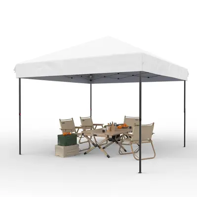 Garvee 10' X 10' Pop Up Canopy Tent Waterproof UV Resistant Commercial Instant Shelter with Carry Bag, White