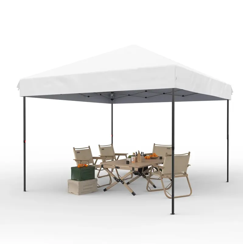 Garvee 10' X 10' Pop Up Canopy Tent Waterproof UV Resistant Commercial Instant Shelter with Carry Bag, White