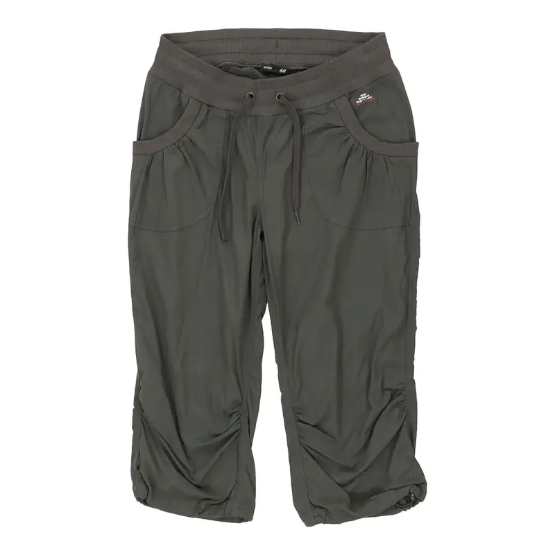 H&M Cropped Tracksuit - Small Khaki Polyester