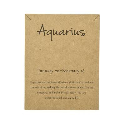 12 Constellation Theme Cardboard Jewelry Display Cards