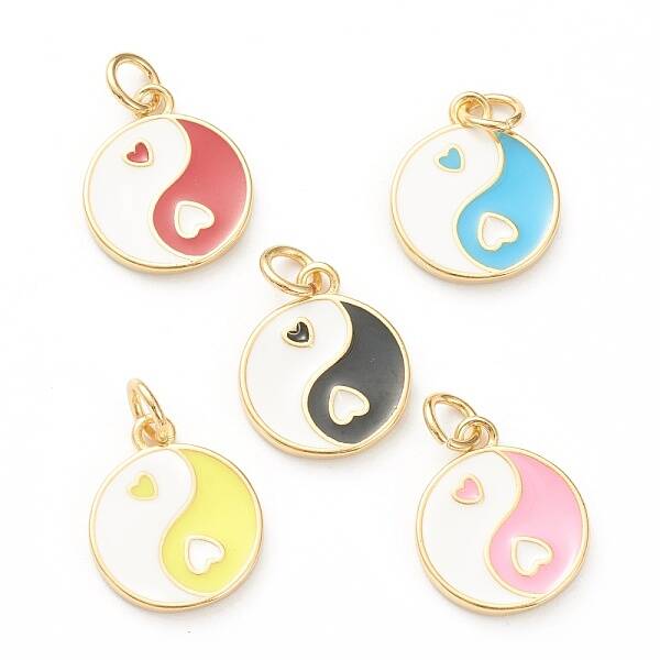 Brass Enamel Pendants