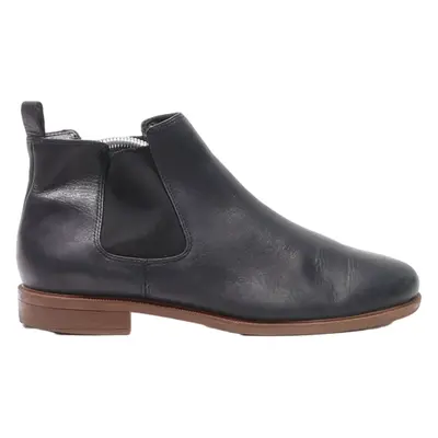 CLARKS Chelsea Boots Black Leather Womens UK 5.5