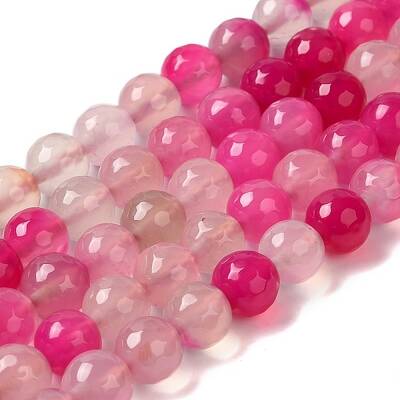 Dyed & Heated Natural Agate Beads Strands