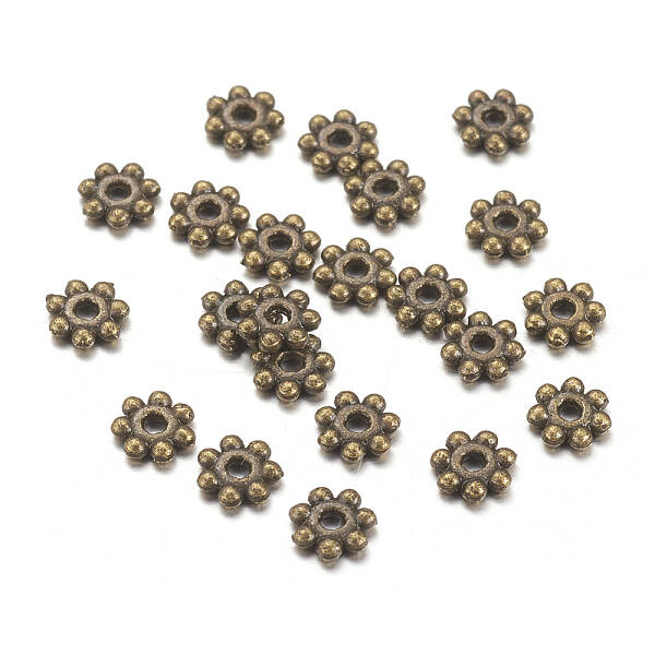 Tibetan Style Alloy Spacer Beads