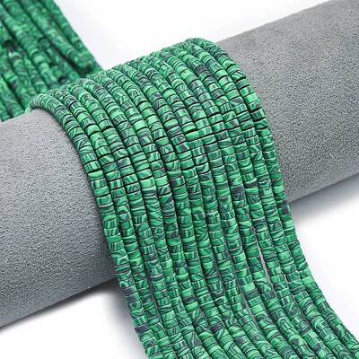 Synthetic Malachite Beads Strands