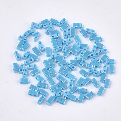 2-Hole Opaque Glass Seed Beads
