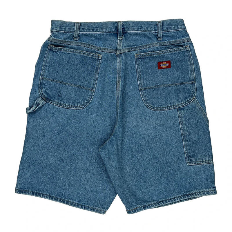 Dickies Denim Shorts - 33W 10L Blue Denim | Size: 33″ waist