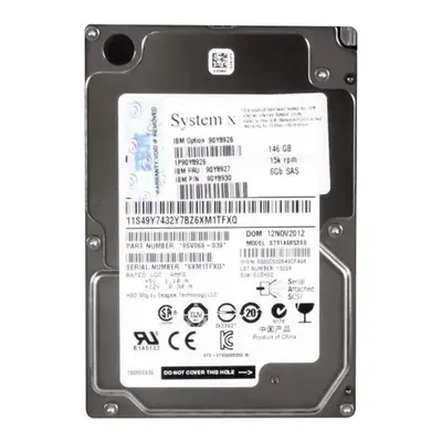 90Y8927 IBM 146GB 6Gb/s SAS 15000 2.5-Inch Hard Drive