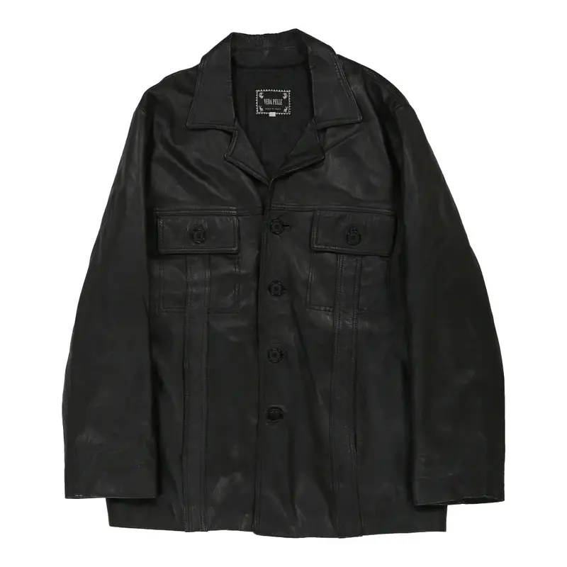 Unbranded Leather Jacket - Large Black Leather