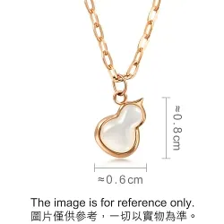 'Wishes' 18K Rose Gold Gourd Necklace