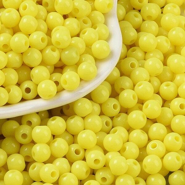 Opaque Acrylic Beads