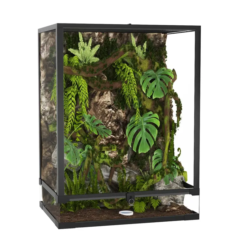 Garvee 45 Gallon Reptile Tall Tank Glass Terrarium with Top Screen Ventilation & Double Hinge Door, Tempered Glass, Anti-Esca...
