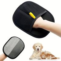 Double Sided Pet Hair Removal Glove, 1 Count Pet Hair Remover, Pet Grooming Glove, Dog & Cat Grooming Supplies, Dog & Cat Acc...