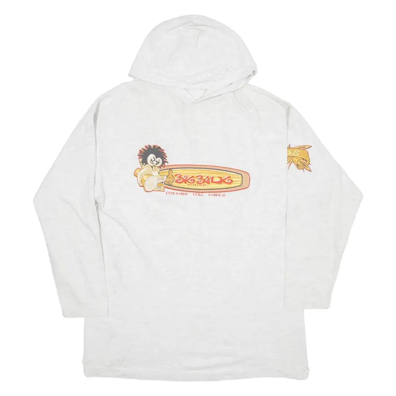 HARDWARE Lightweight Mens Grey Hoodie L