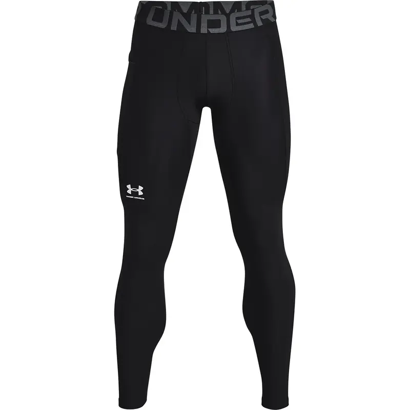 Under Armour, HeatGear Men's Synthetic Sports Leggings, Black, Size S