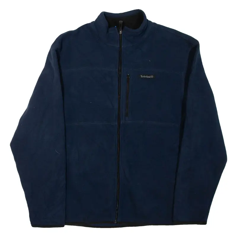 TIMBERLAND Mens Fleece Blue High Neck L