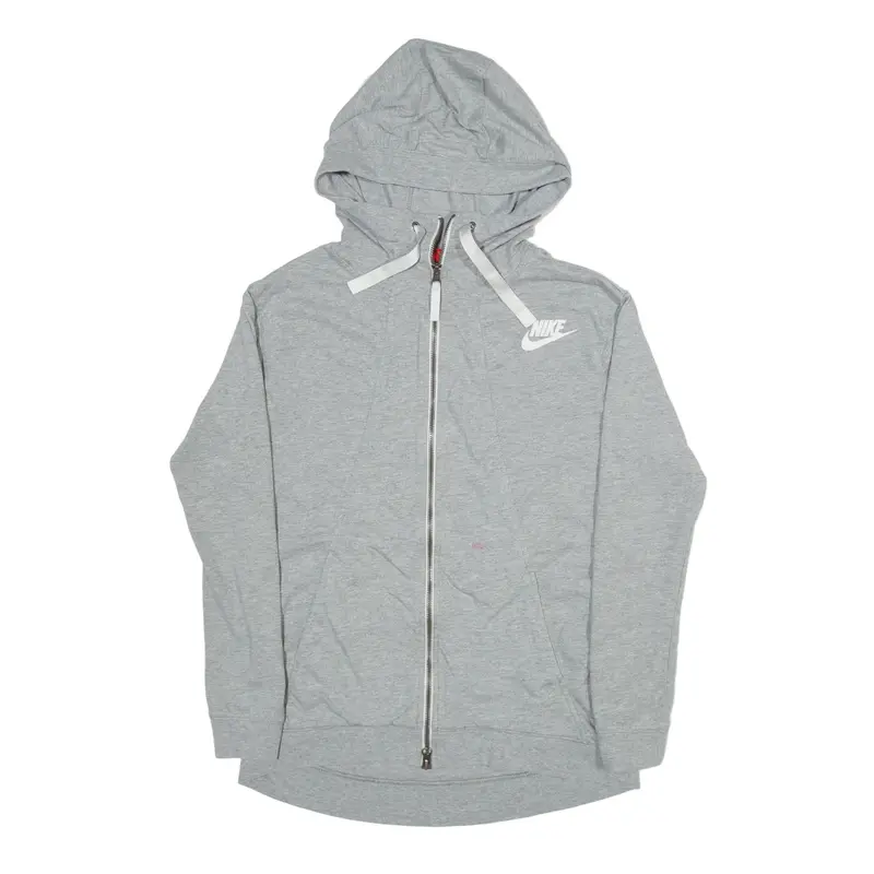 NIKE Hoodie Grey Full Zip Womens XS