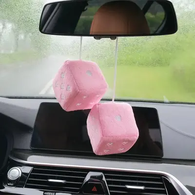 Heart Shaped Car Hanging Decoration, Creative Car Rearview Mirror Hanging Ornament, Car Interior Decorative Accessories for W...