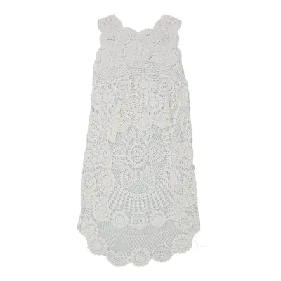 Unbranded Crochet Top - Medium White Cotton