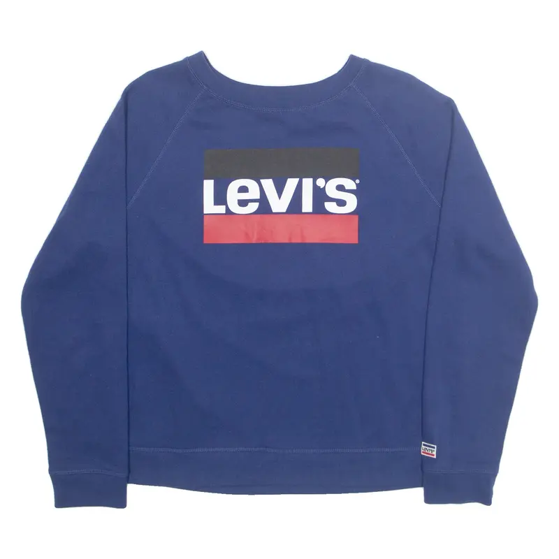 LEVI'S Womens Sweatshirt Blue L