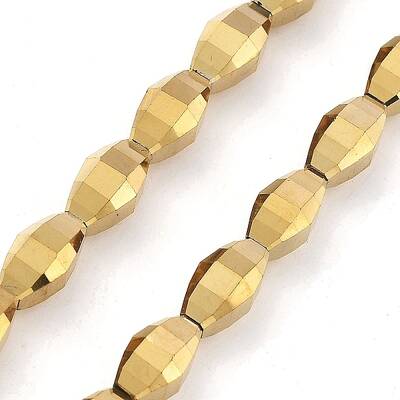 Electroplate Transparent Glass Beads Strands