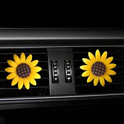 Sunflower Shaped Air Freshener, Aromatherapy Clip for Automotive Decoration, Accessories, Car Smell Products, Car Scents, Car...