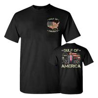 Gulf Of Usa America Trump Greeting From The Patriotic Gulf Shirt, Gulf Of USA America Est 2025 American Flag Trump Crewneck G...