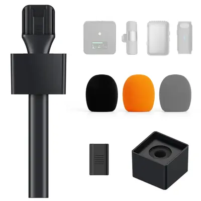 TONOR TP20 Handheld Adapter for DJI Rode Microphone, Most Wireless Lavalier Mics Compatible, Microphone Not Included