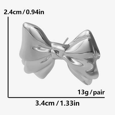Stylish Sweet Bowknot Stud Earrings for Women