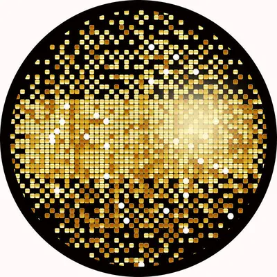 Aperturee Gold Black Glitter Round Backdrops For Birthday | Circle Backdrops For Birthday | Circle Party Backdrop | Circle Ba...