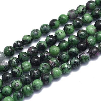 Natural Ruby in Zoisite Beads Strands