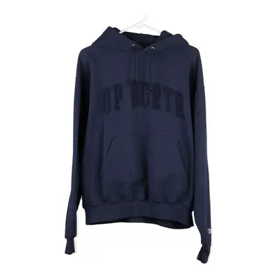 Up North Champion Hoodie - Large Navy Cotton Blend