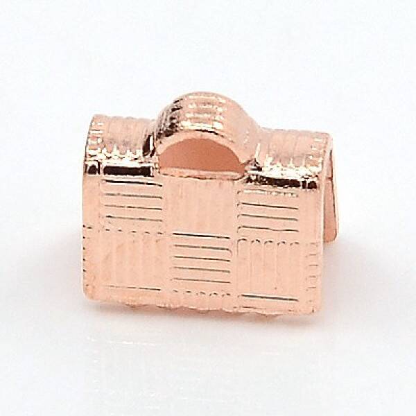 Brass Ribbon Crimp Ends