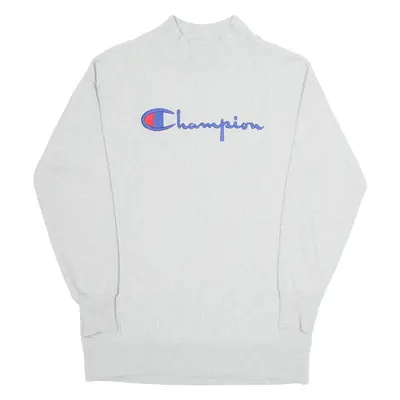 CHAMPION Mens Sweatshirt Grey High Neck S