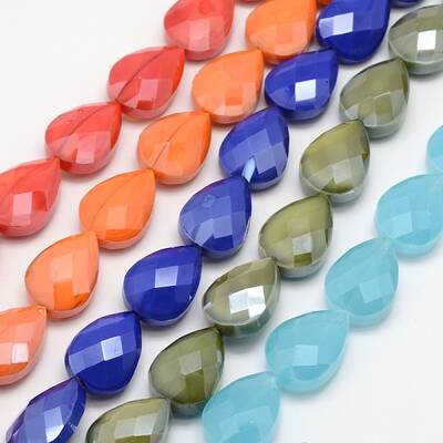Electroplated Glass Beads Strands