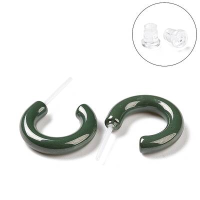 Hypoallergenic Bioceramics Zirconia Ceramic Ring Stud Earrings