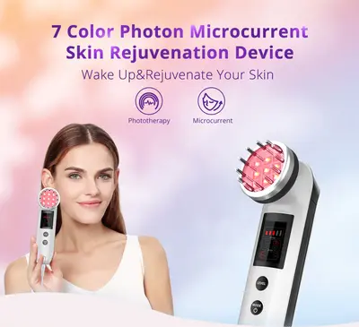 2 IN 1 Photon LED Skin Rejuvenation Photon Micro Current Beauty Device for Home Use | NM-SN8