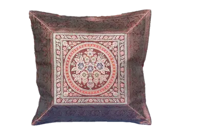 Brocade Silk decorative throw pillow case | Size: Design 4