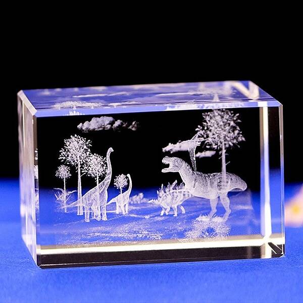 3D Inner Carved Sea Animal Glass Ornaments