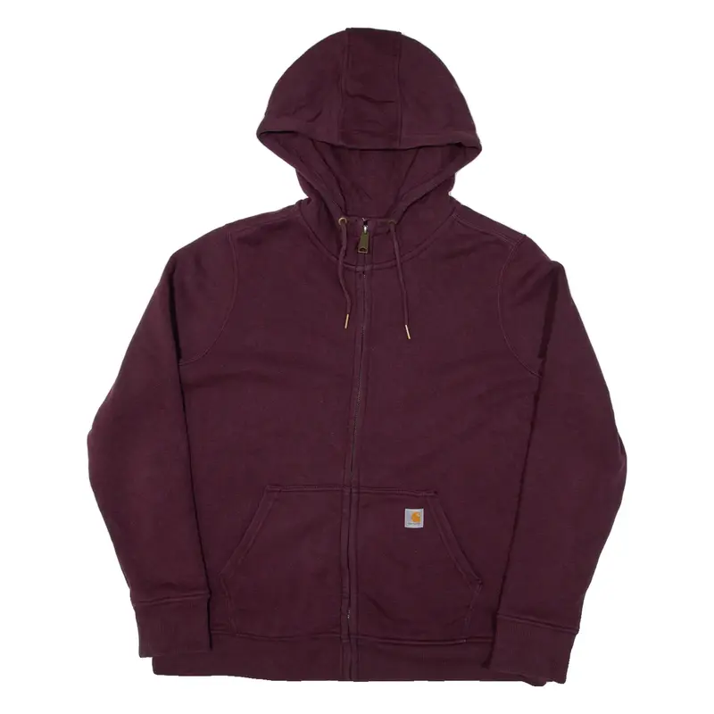 CARHARTT Womens Maroon Hoodie Full Zip XL