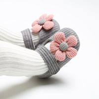 Newborn Baby Girl Cute Shoes,Soft Bottom Flowers Cotton Non-Slip Toddler Crib Footwear