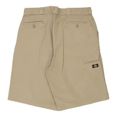 Dickies Striped Shorts - 40W 13L Beige Cotton