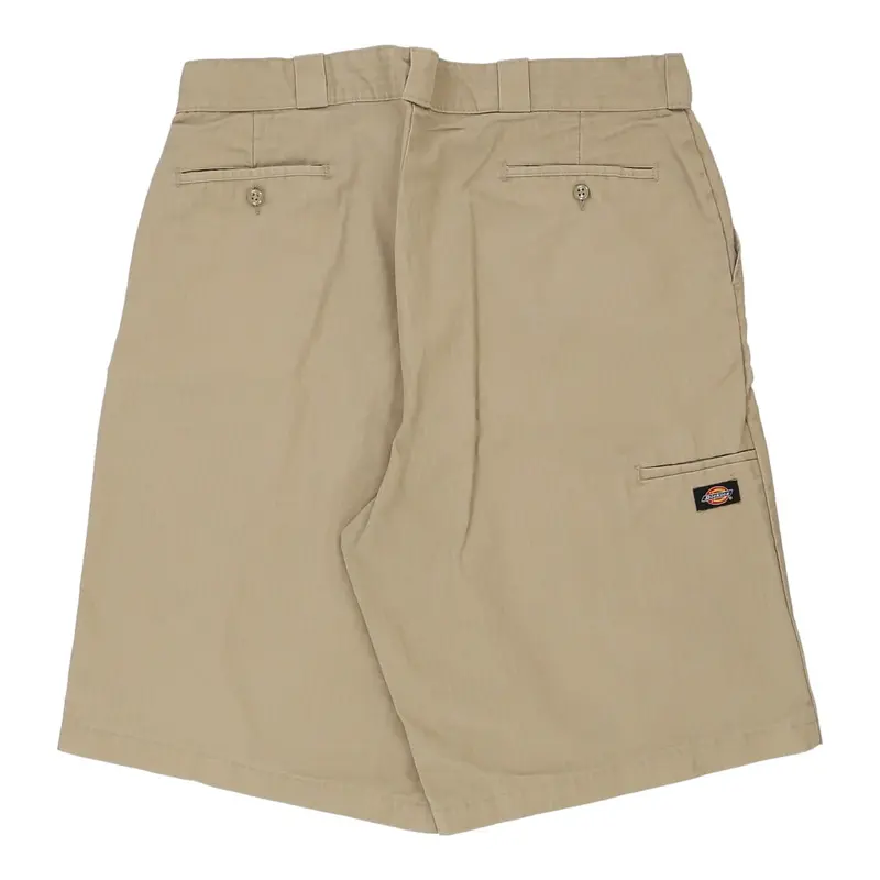 Dickies Striped Shorts - 40W 13L Beige Cotton