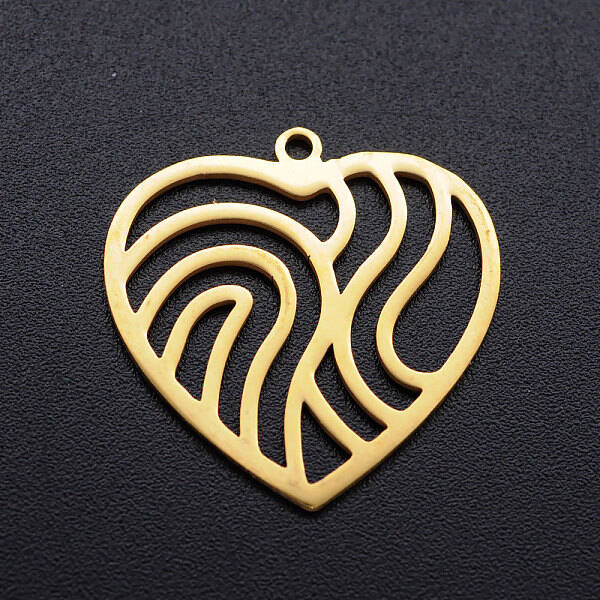 201 Stainless Steel Filigree Charms
