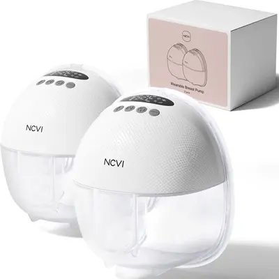 NCVI Breast Pump Hands Free 8131, Wearable Breastfeeding Pump with 4 Modes & 9 Levels, Portable Electric Milk Pump with Smart...